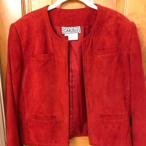 Carlisle Red Suede Jacket